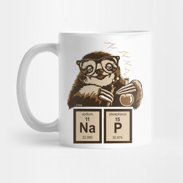 Chemistry Sloth Discovered Nap by NewSignCreation